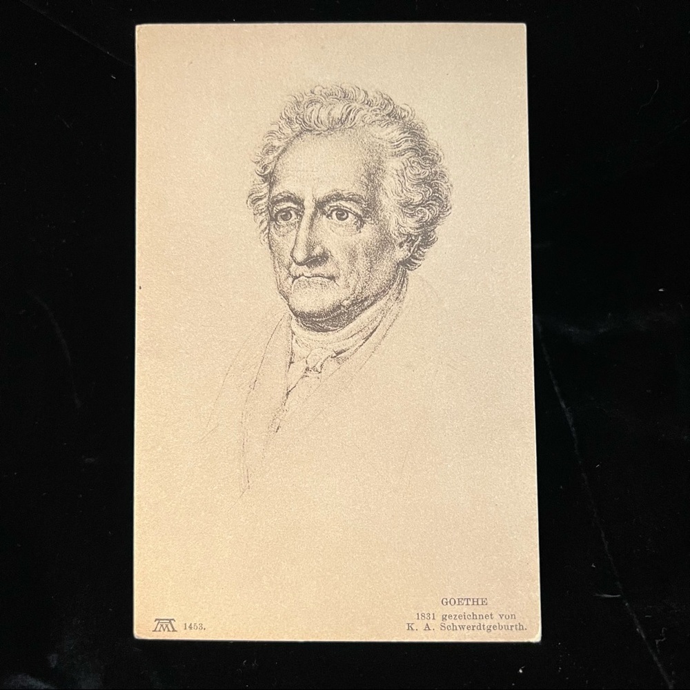 Postkaret of Johann Wolfgang von Goethe 1921
